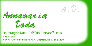 annamaria doda business card